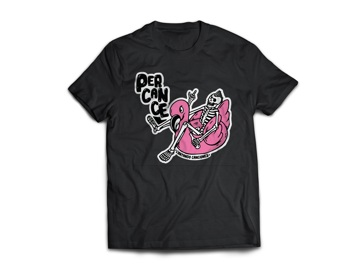 Camiseta Cantando Canciones negra unisex