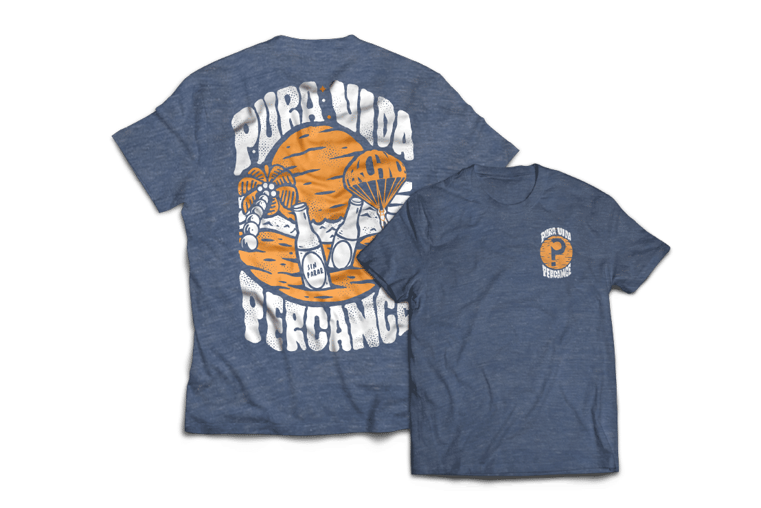 Camiseta Pura Vida azul hombre